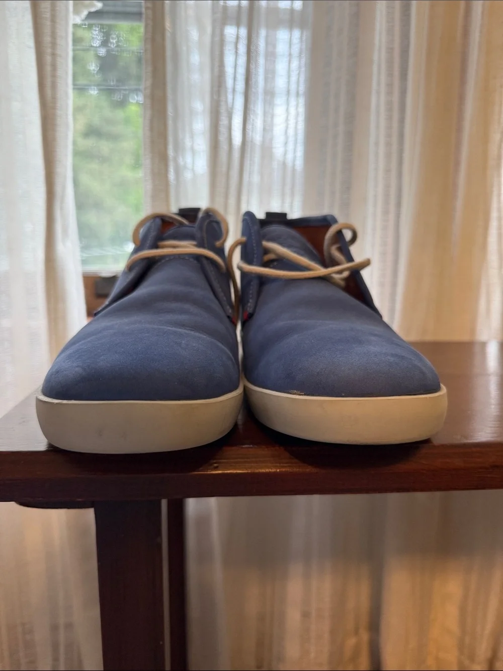 Boden Men's Blue leather Casual Lace-Up Shoes